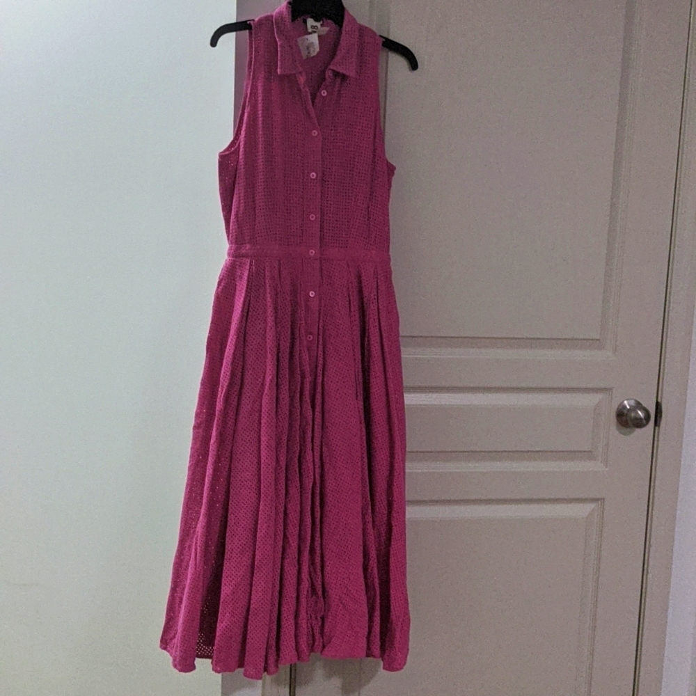 Raoul pink embroidery dress.